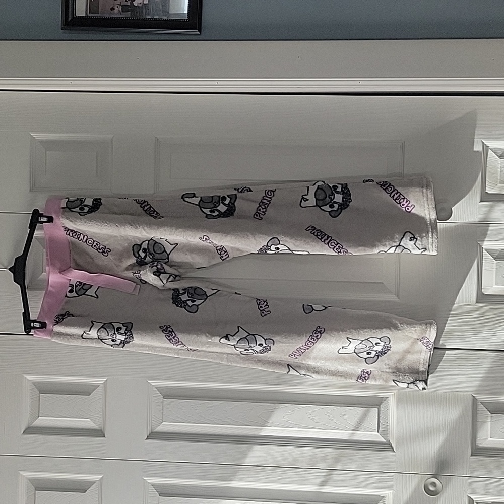 Girls Size Medium Princess Dog Pj Pants